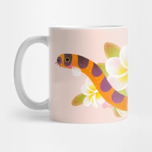 Kuhli loach and plumeria Mug